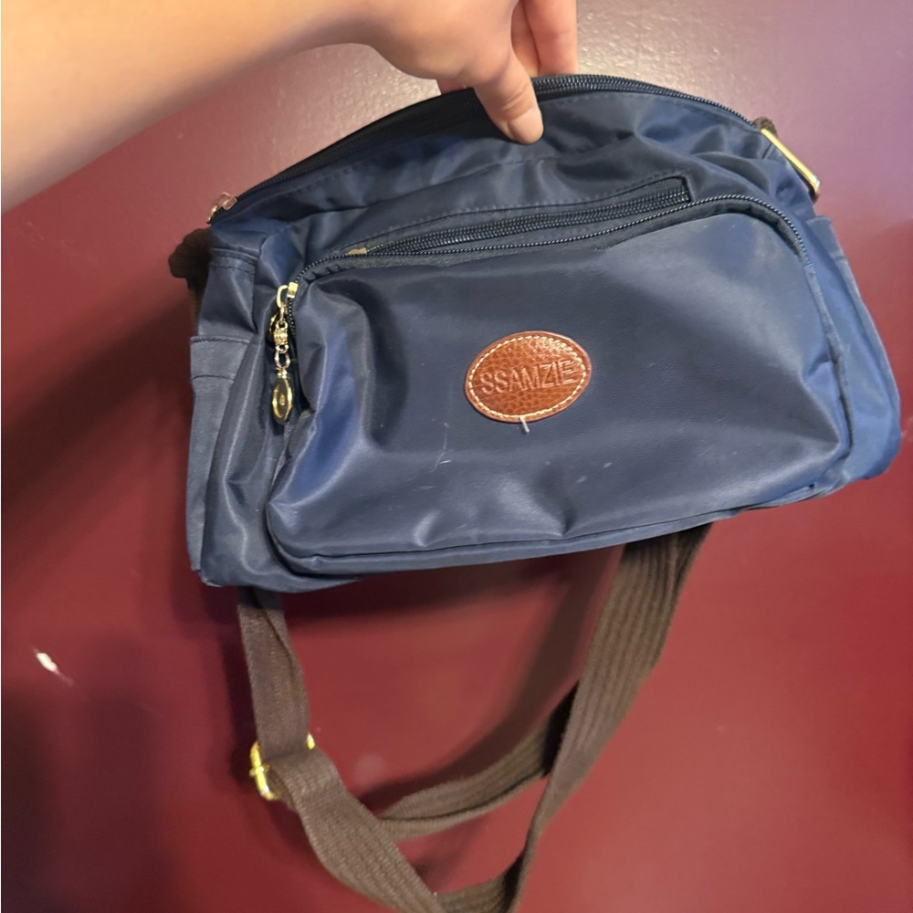 Navy Blue Korean Crossbody Bag